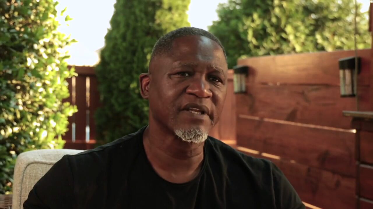 Dominique Wilkins, NBA Hall of Fame, recording a message about Dr. Joe Krzemien